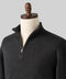 Classic Charcoal Grey Quarter-Zip Sweater