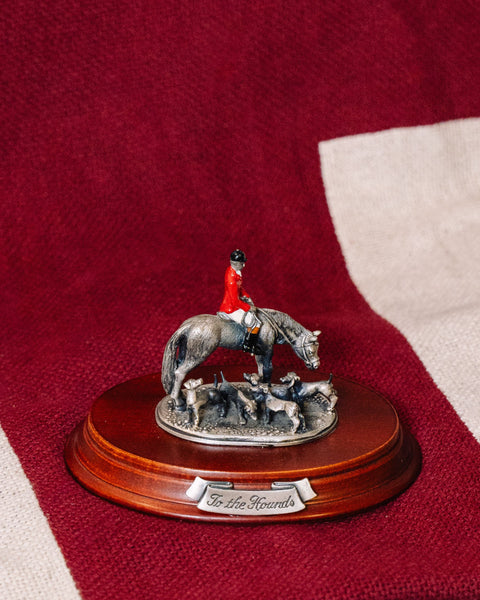 Rare English "To the Hounds" Hunting Statue