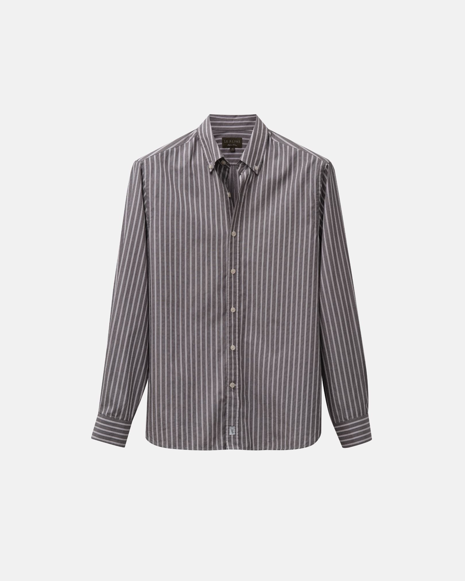 Retro Black Stripe Dress Shirt | Le Alfr XL Retro Black Stripe Dress Shirt | Le Alfr XL