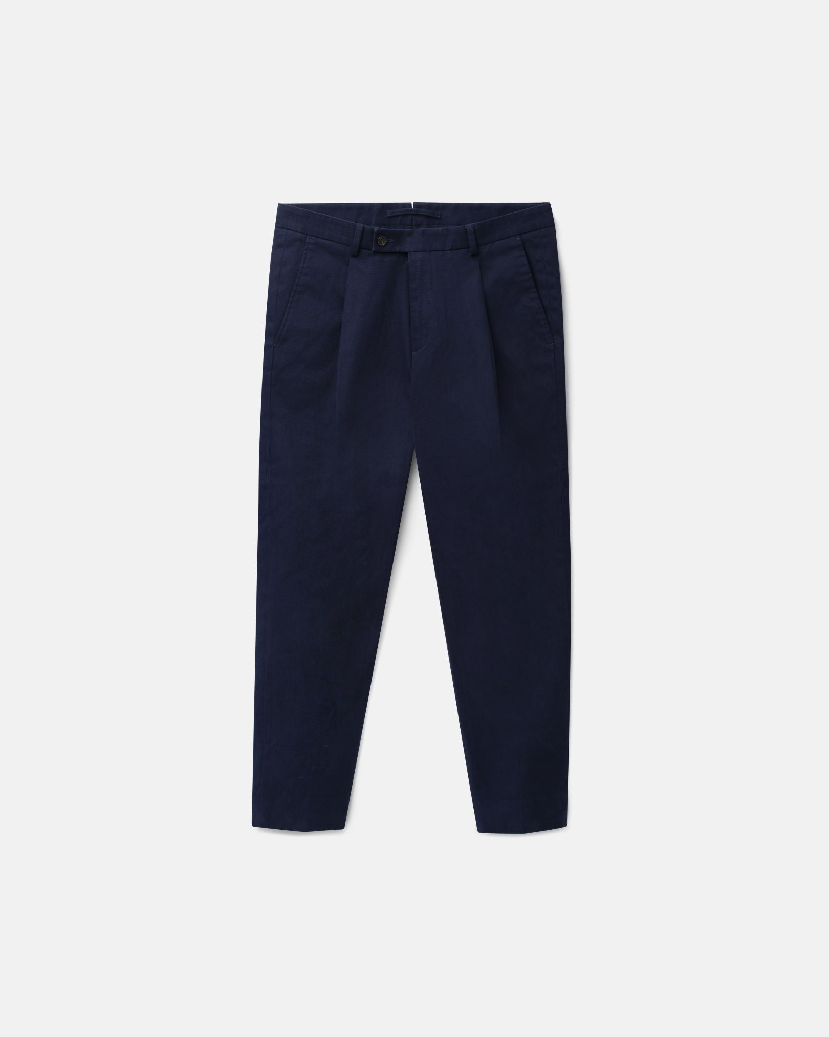 Navy Cotton Chino Trousers | Le Alfr Navy Cotton Chino Trousers | Le Alfr