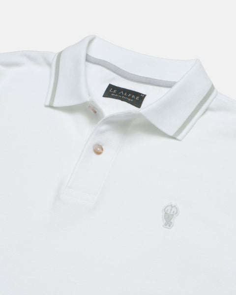 Classic White Alfré Pique Polo