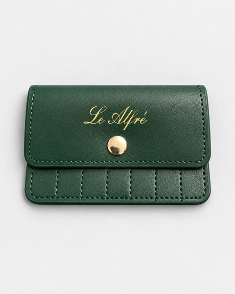 Hunter Green Leather Collar Stay Holder
