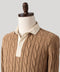 Classic Camel Cotton Cable Knit Rugby (PRE-ORDER)