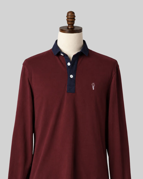 Alfré's Signature Burgundy Rugby Shirt