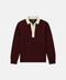 Classic Burgundy Cotton Cable Knit Rugby (PRE-ORDER)