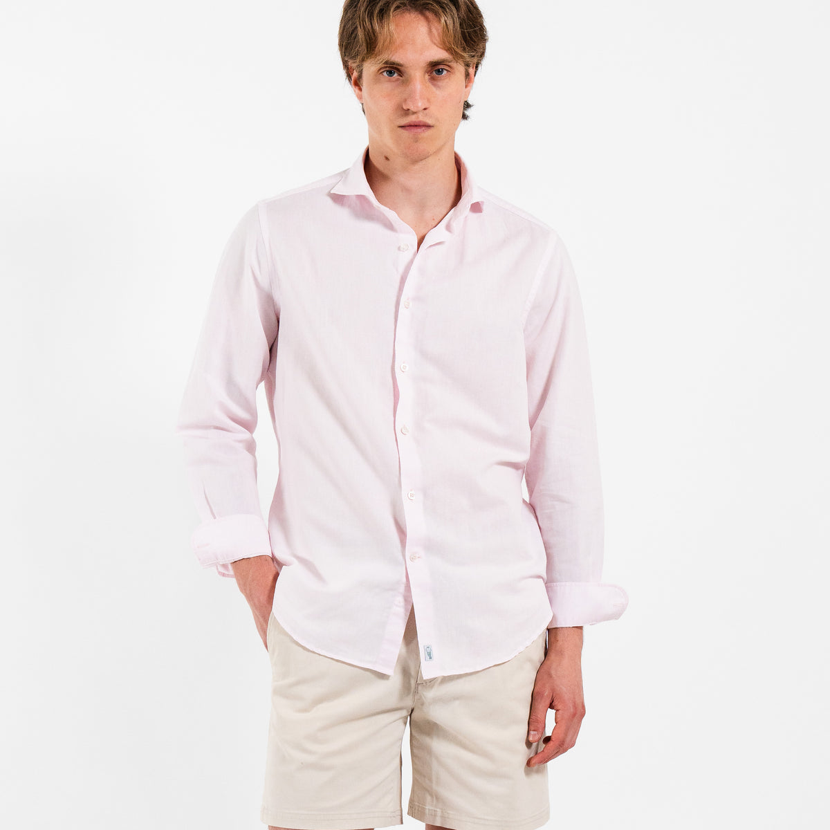 Alfa Perry Pink 100% Cotton Dress Shirt main image 1