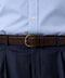 "Le Belt" Dark Brown Pebble Grain Leather