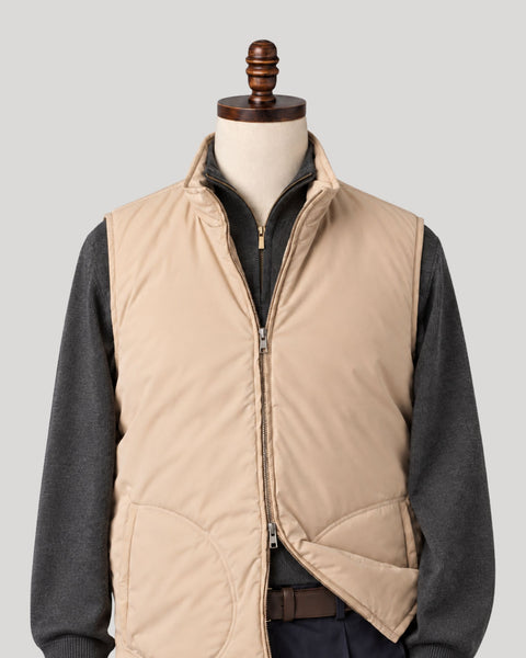 Taupe Lightweight Padded Gilet