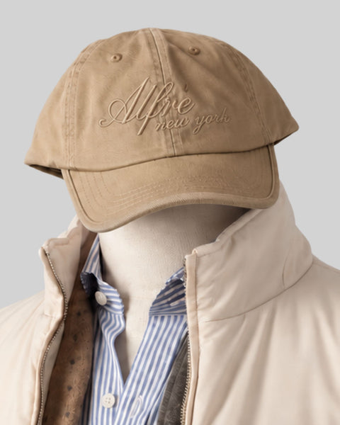 Beige Alfré New York Signature Cap