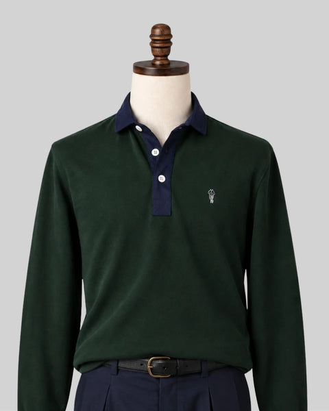 Alfré's Signature Hunter Green Rugby Shirt