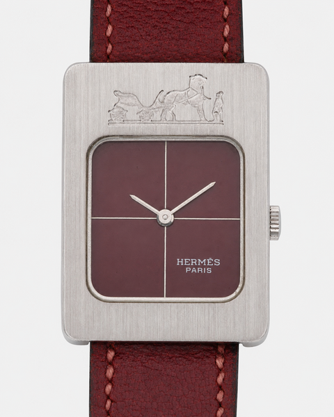 Vintage Hermès Calèche Burgundy Tank