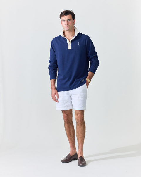 'Le Rugby' Classique Navy Rugby Shirt