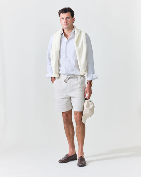 Classic Natural Linen-Blend Shirt