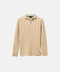 Light Camel Cotton Cable Knit Rugby
