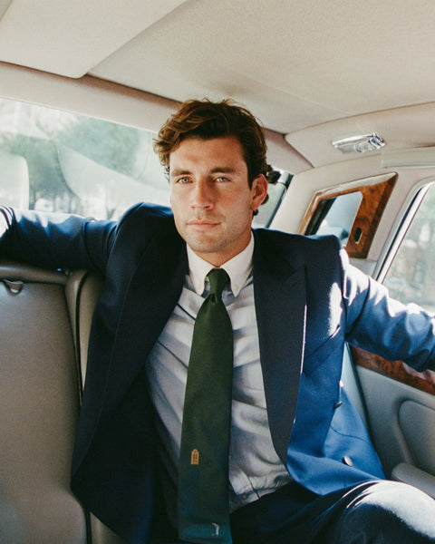 'Le Original' Blue Contrast Collar Oxford Shirt