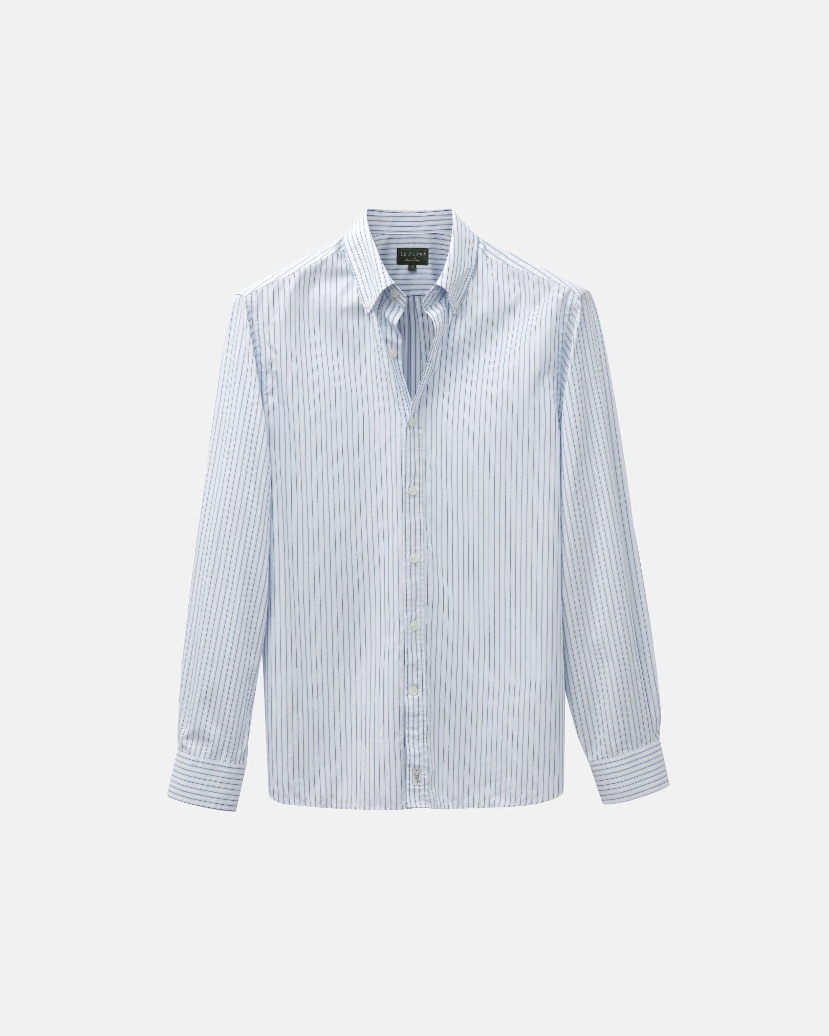 Light Blue Striped Dress Shirt | Le Alfr S Light Blue Striped Dress Shirt | Le Alfr S