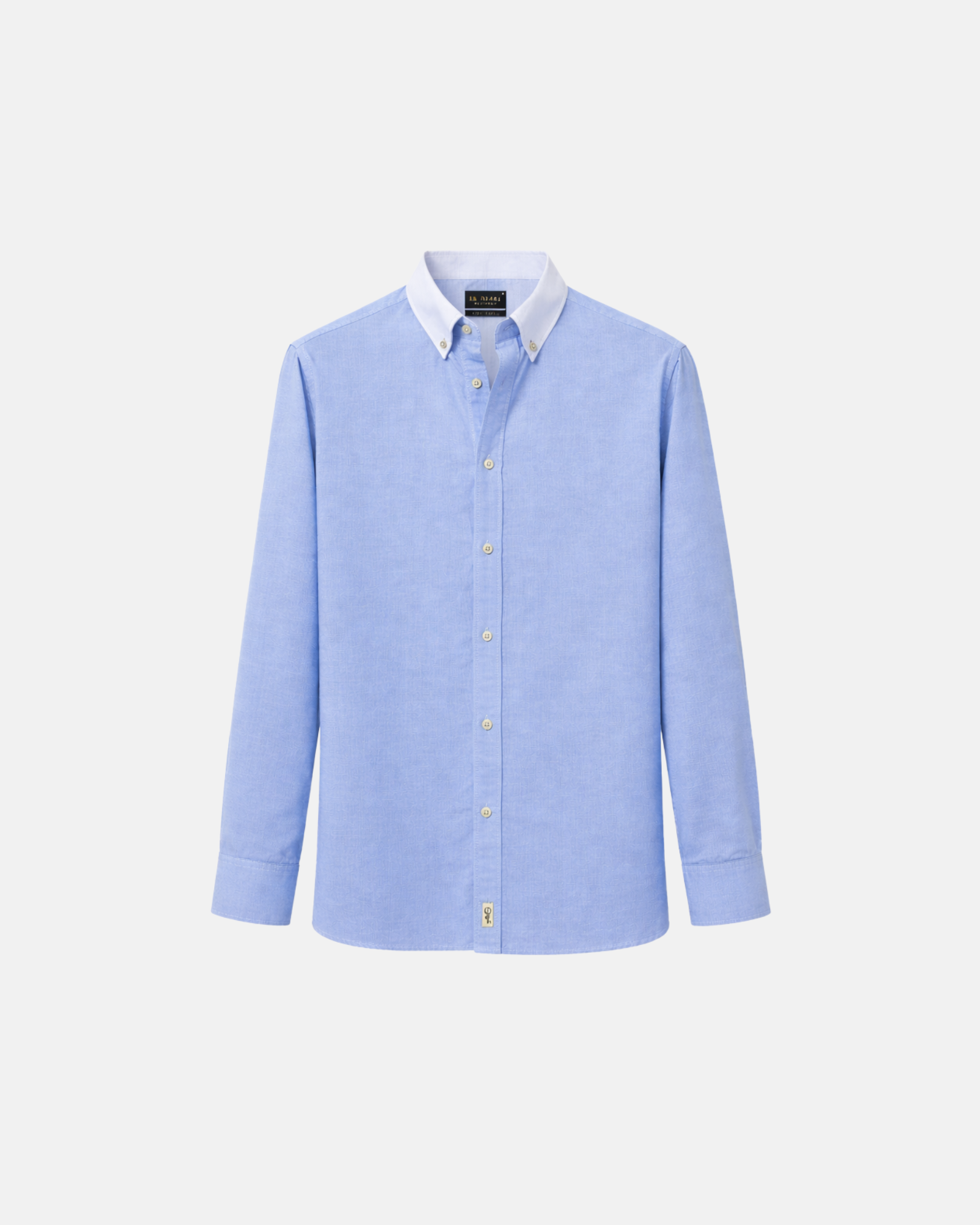 'Le Original' Blue Contrast Collar Oxford Shirt | Le Alfr 'Le Original' Blue Contrast Collar Oxford Shirt | Le Alfr