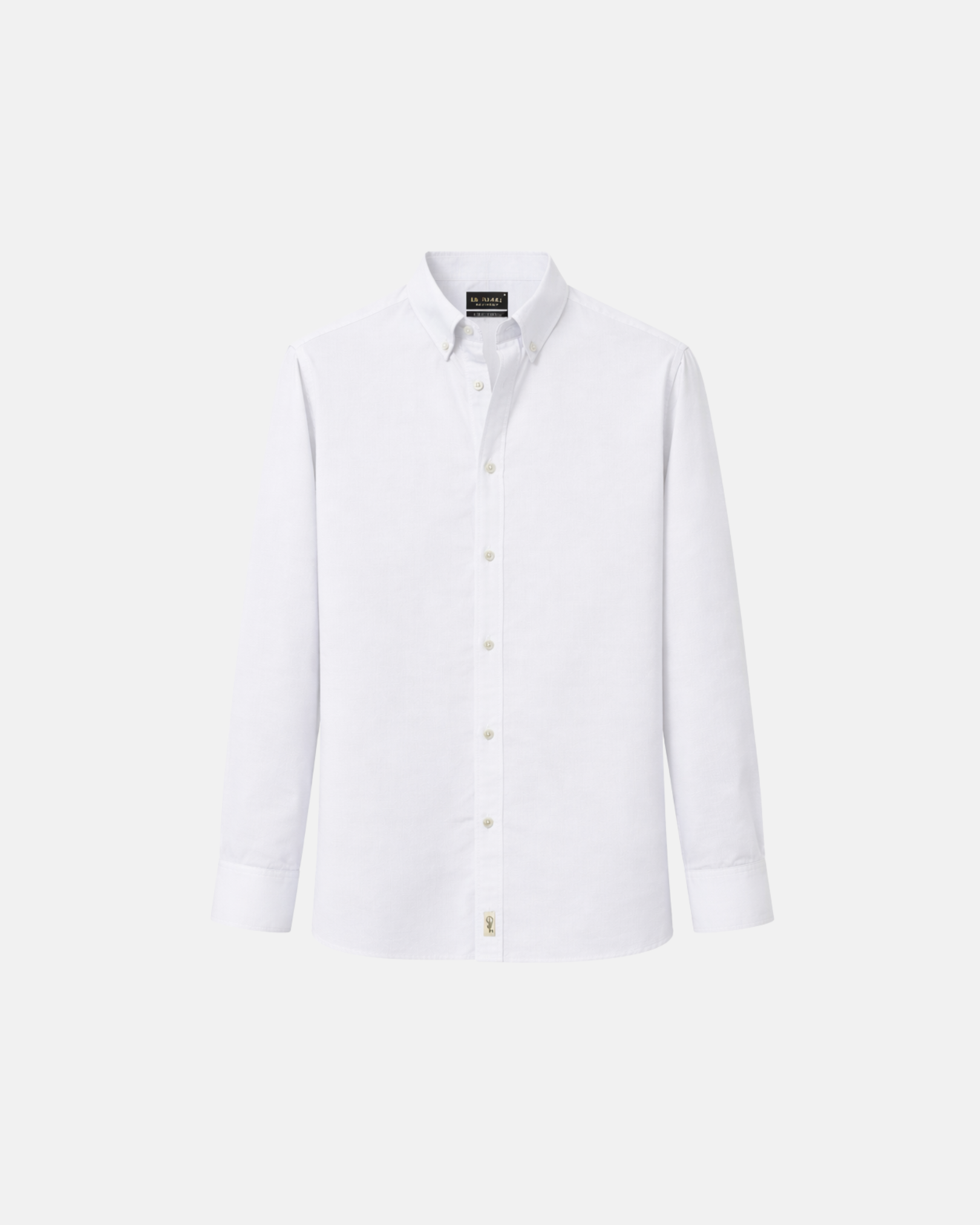Le Blanc' Oxford Shirt - White Oxford Shirt Men - Size L - Le Alfr Le Blanc' Oxford Shirt - White Oxford Shirt Men - Size L - Le Alfr