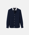 Classic Navy Contrast Collar Oxford Shirt