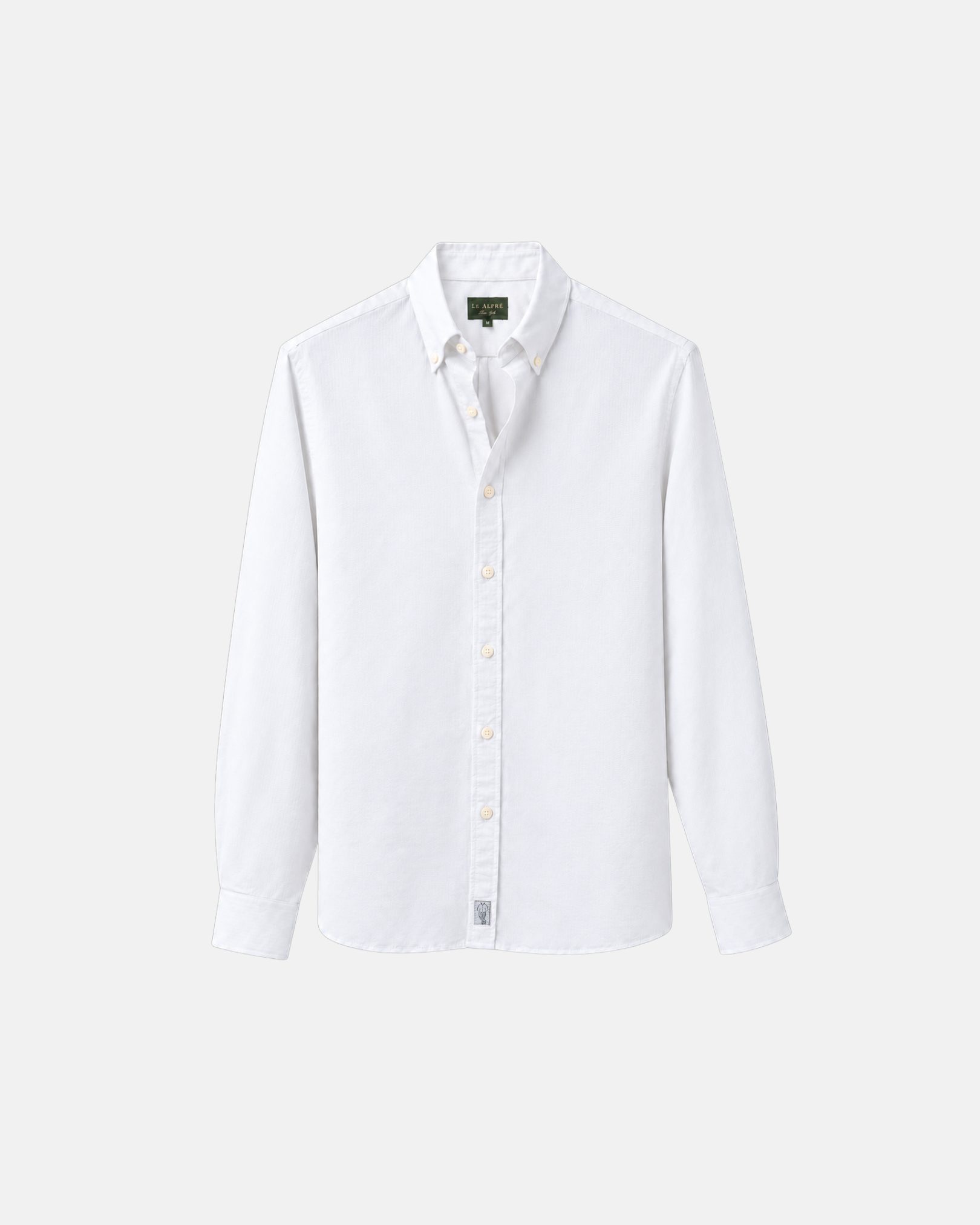 epahalf oxford shirt ホワイト Classic White Oxford Shirt | Le Alfré