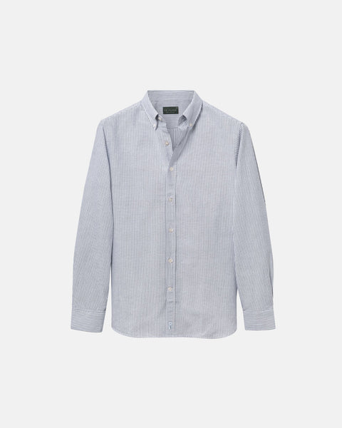 'Le Stripe' Black Oxford Shirt