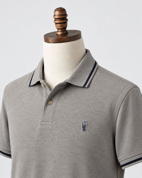 Classic Grey Alfré Pique Polo