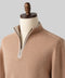 Classic Beige Quarter-Zip Sweater