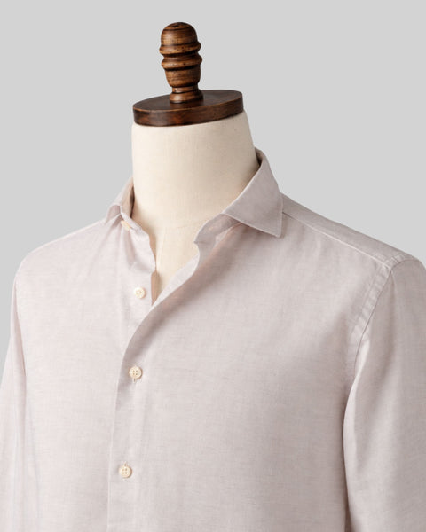 Classic Natural Linen-Blend Shirt