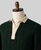 Classic Hunter Green Cotton Cable Knit Rugby (PRE-ORDER)
