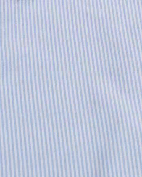 Blue Stripe Contrast Collar Oxford Shirt