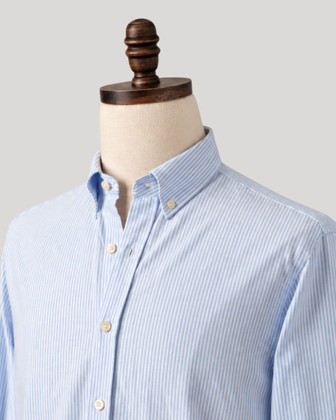 Classic Blue Stripe Oxford Shirt