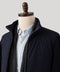 Navy Padded Cable Knit Jacket