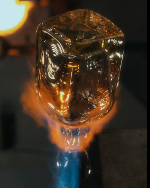 Le Alfré Handblown Glass Whiskey Decanter