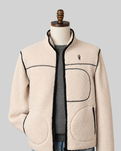 Alfré Cream Modular Fleece Gilet Jacket