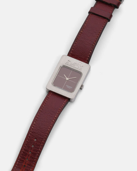 Vintage Hermès Calèche Burgundy Tank