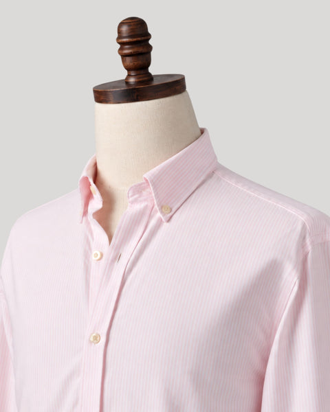 Classic Light Pink Stripe Oxford Shirt