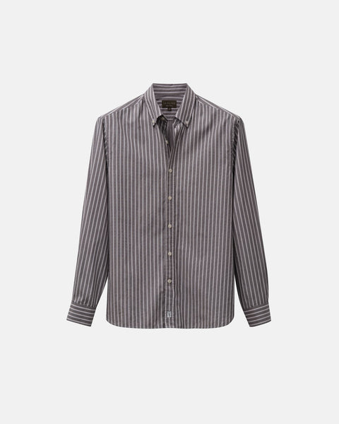Retro Black Stripe Dress Shirt | Le Alfr XL Retro Black Stripe Dress Shirt | Le Alfr XL