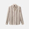 Vertical Stripe Cream Flannel Shirt