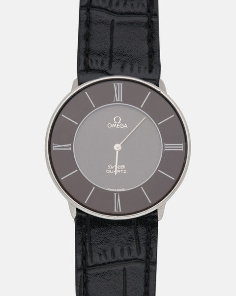 Vintage 1982 Omega Ultra Thin DeVille Quartz
