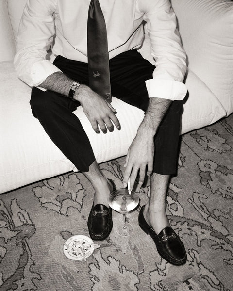 "Dirty Martini" Italian Silk Tie