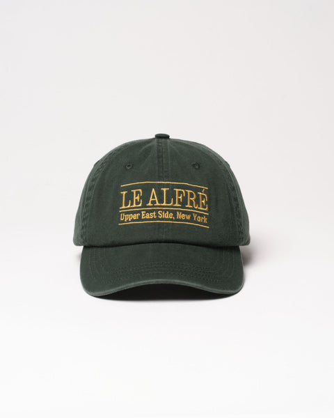Le Alfré Upper East Side Hunter Green Throwback Cap