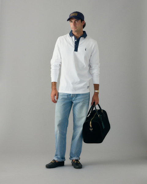 'Le Rugby' Classique White Rugby Shirt