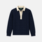Classic Navy Cotton Cable Knit Rugby (PRE-ORDER)