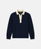 Classic Navy Cotton Cable Knit Rugby (PRE-ORDER)