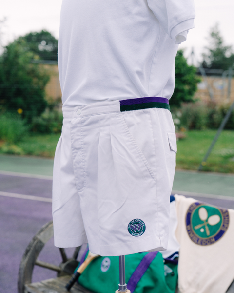 VINTAGE RETRO TENNIS SHORT BLANC - 6 ans VINTAGE RETRO TENNIS SHORT BLANC - 6 ans