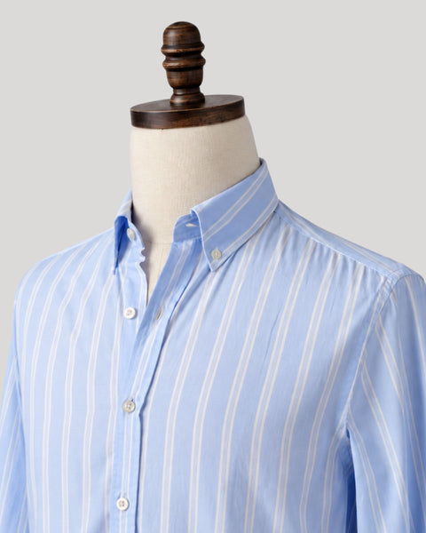 Stripe Light Blue Poplin Shirt