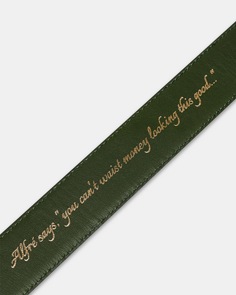 "Le Belt" Dark Brown Pebble Grain Leather