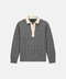 Classic Grey Cotton Cable Knit Rugby (PRE-ORDER)