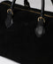 Black Suede Weekender Bag