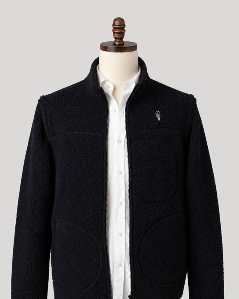 Alfré Navy Modular Fleece Gilet Jacket